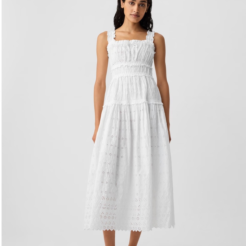 GAP x DÔEN White Eyelet Dress | Size M